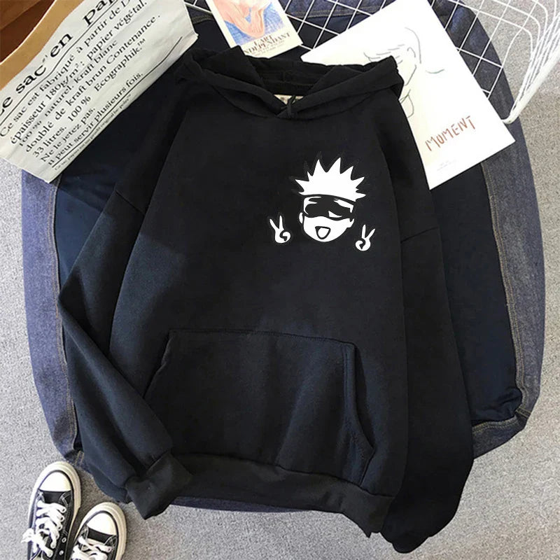 Streetwear 90S Jujutsu Kaisen Gojo Hoodie Eden of Clothes 