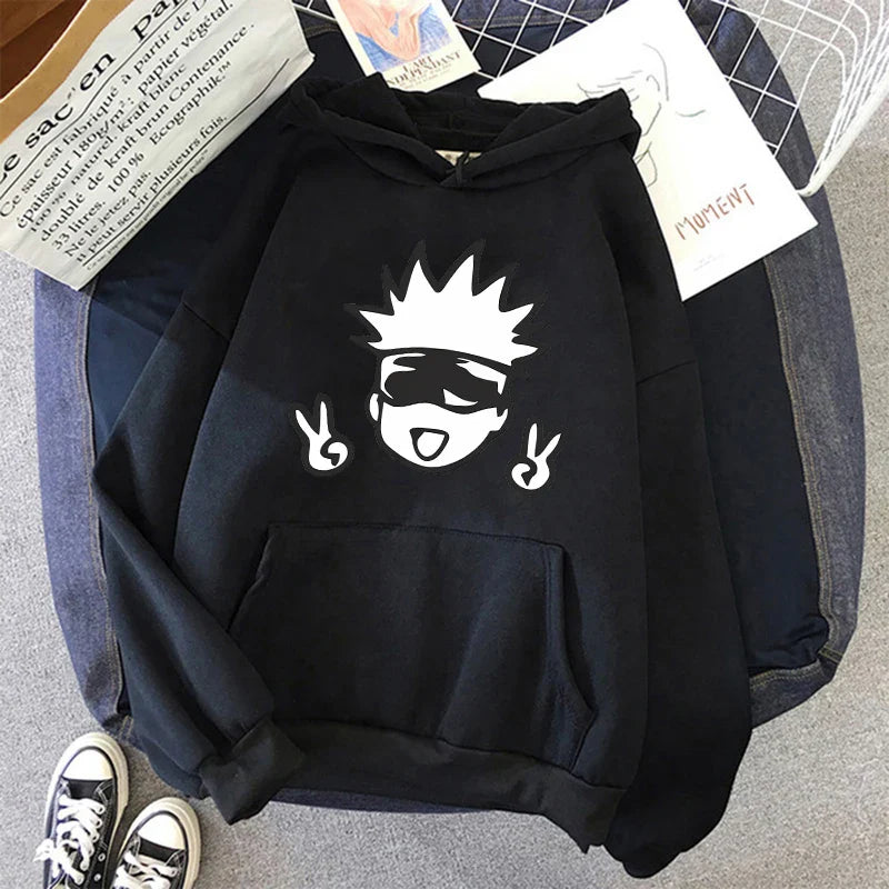 Streetwear 90S Jujutsu Kaisen Gojo Hoodie Eden of Clothes 