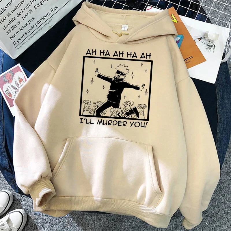 Streetwear 90S Jujutsu Kaisen Gojo Hoodie Eden of Clothes 