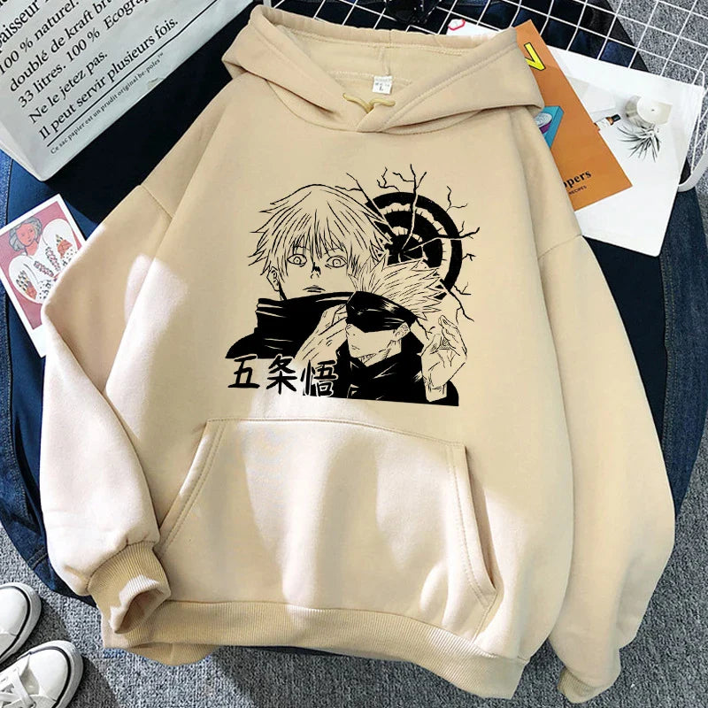 Streetwear 90S Jujutsu Kaisen Gojo Hoodie Eden of Clothes 