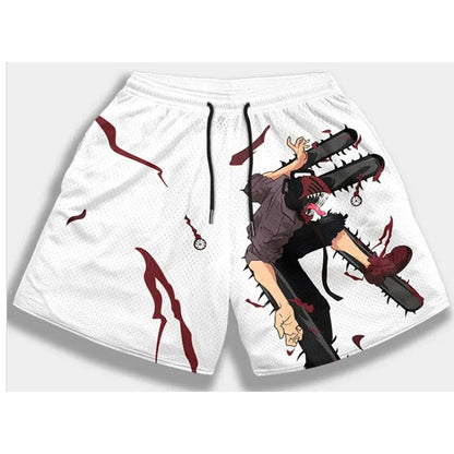 Summer Gym Mesh Shorts Anime Bundle - Pants