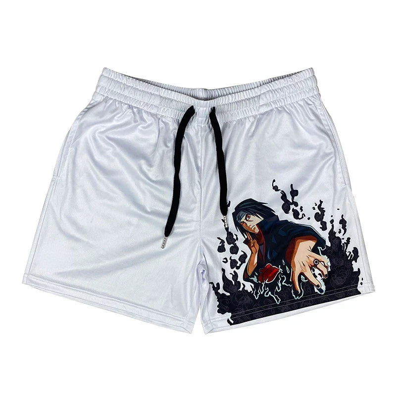 Summer Gym Mesh Shorts Anime Bundle - Pants