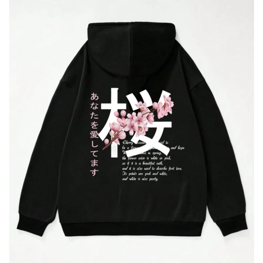 Sweatshirt Gothic Back Letter Print Hoodie - Hoodie