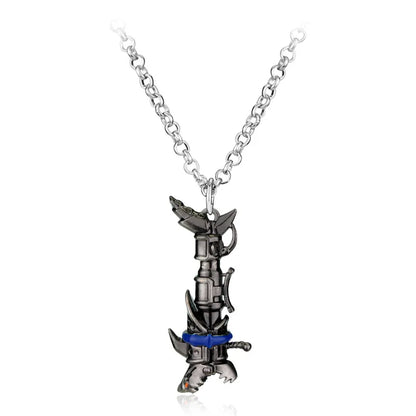 The Battle of Two Cities Jinx Weapon Necklace Anime Men and Women High Beauty Alloy Pendant Couple Youth Fashion