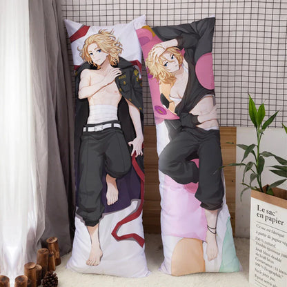 Tokyo Revengers Dakimakura Baji Keisuke Manjiro Sano Cosplay Character Pillowcase Hugging Body Pillow Pillows Otaku